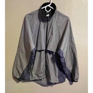 IllumiNITE Mens Gray Lightweight Running Reflective‎ Windbreaker Jacket